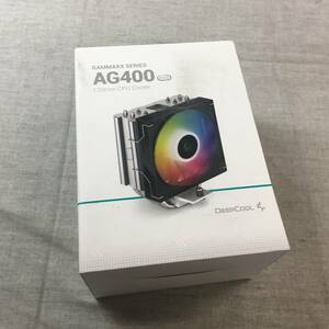 未使用 DEEPCOOL DeepCool AG400 ARGB 空冷CPUクーラー R-AG400-BKANMC-G-1 FN1794