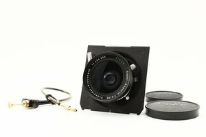 【美品】シュナイダー Schneider Super Angulon 90mm f/8 SINAR ジナー 広角 大判レンズ リンホフ規格ボード 動作確認済み！2111376