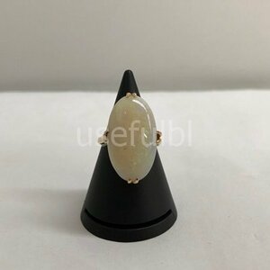 【リング】指輪　K18　天然ホワイトオパール　Wオパール約6.9ｃｔ　SY01-HG0