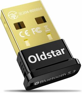 900 Bluetoothアダプタ 5.3 Bluetooth USB アダプタ ドングル 低遅延 小型 最大通信距離20m Win7/8.1/10/11対応 ブルートゥース