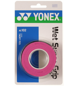 YONEX ウェットスーパーグリップ AC102-026 ピンク [3本巻]