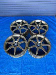 希少　中古アルミホイール4本セットRAYS VERSUS CAMPIONATO SS7 18インチ 7.5J 5H 5穴PCD100オフセット52 