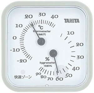 タニタ 温湿度計 温度 湿度 アナログ 壁掛け 卓上 マグネット グレー TT-557 GY