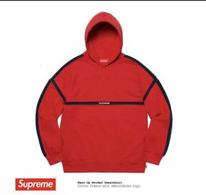 【Supreme】SS20 Warm Up Hooded Sweatshirt Red パーカーＭサイズ【正規店購入・未使用】赤　シュプリーム　送料無料