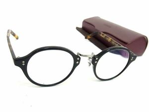 1円 ■美品■ OLIVER PEOPLES オリバーピープルズ MBK/DTB 1955 45□24 147 度入り メガネ めがね 眼鏡 ブラック系×ブラウン系 AZ3218