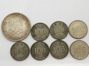 1円スタート 東京オリンピック 1000円 100円 昭和稲穂 100円 記念硬貨 銀貨 日本古銭 まとめ