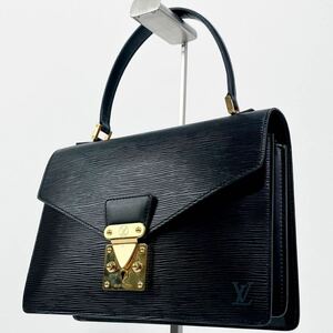 １円 ルイヴィトン エピ モンソー セカンドバック ハンドバック LOUIS VUITTON ノワール 黒 ブラック