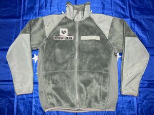 中古美品　made in USA USAF cold weather (GEN Ⅲ) fleece jacket small regular セージグリーン　SPM1C1-10-D-NO11