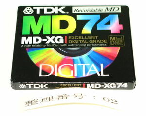 TDK　MD-XG74　　MD　ミニディスク　　　未使用　　002