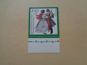ドイツ切手　1994年　ドイツの衣装シリーズ　ザクセン州ホイエルスヴェルダの伝統衣装　100+50