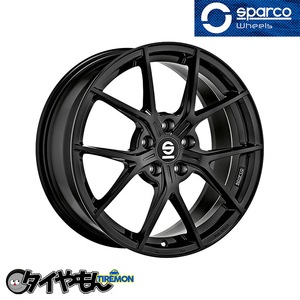 SPARCO PODIO 18インチ 5H110 8J +35 1本 ホイール グロスブラック スパルコ ポディオ アルファロメオ ジュリエッタ レネゲード