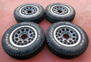 値下げ★ジムニー★極上品★使用短★WORK CRAG T-GRABIC 16×5.5J (20) 5H PCD139.7 TOYO OPEN COUNTRY R/T 185/85R16 オープンカントリー