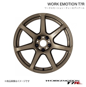 WORK EMOTION T7R スバル XV DBA-GP7 1ピース ホイール 1本【18×7.5J 5-100 INSET47 アッシュドチタン】