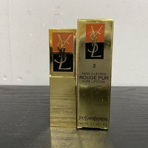 UU43 Z イヴサンローラン 口紅 ファードアレーヴルス ROUGE PUR リップスティック 3 レディース 4g YVES SAINT LAURENT ♪