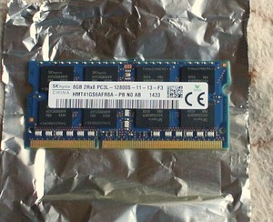 SKhynix製DDR3 PC3L-12800 204Pin 低電圧 8G 1枚