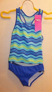 ★SPEEDO GIRLS SWIMWEAR★Two piece blue size 12 Costco新品未使用スピードツーピース水着女性サイズ12コストコ輸入物アメリカセパレート