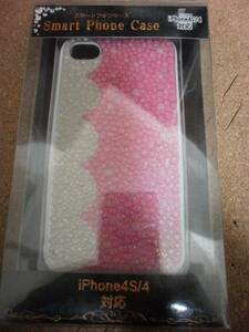 スマートフォンケースiPhone4Ｓ/4対応キラキラストーン ピンク