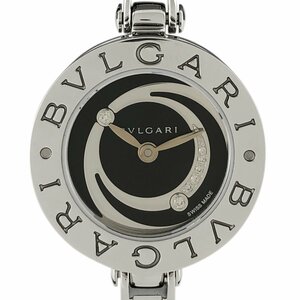 ブルガリ BVLGARI ビーゼロワン B-zero1 BZ22S 腕時計 SS ダイヤモンド クォーツ ブラック レディース 【中古】