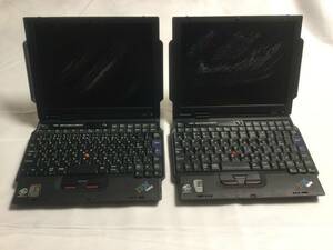 ♪ジャンク 2台セット ThinkPad s30 ミラージュブラック iSeries IBM