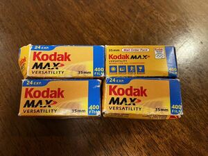 Kodak Max Versatility 400 ISO Film コダック フィルム 4x 