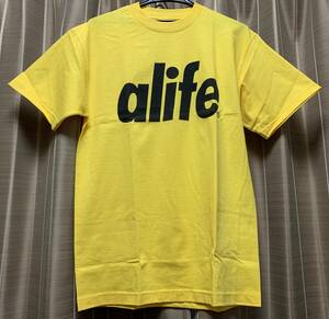 【中古】alife ロゴ イエロー Tシャツ (M) ストリート ファッション エーライフ シュプリーム