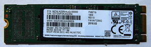 M.2 SSD 2280 SATA 256GB Samsung 使用時間 40時間 動作確認済み 送料無料