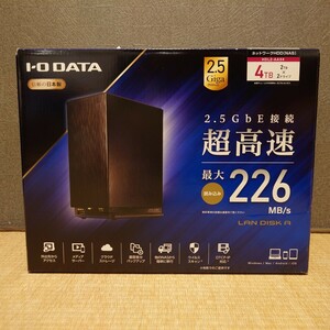 ★新品・未使用★ アイ・オー・データ機器 I-O DATA　HDL2-AAX4 デュアルコアCPU搭載 ハードディスク（NAS） 2ドライブ　4TB