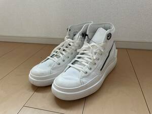 1円出品　Y-3◆AJATU COURT HIGH/ハイカットスニーカー/26cm/WHT/レザー/21T001