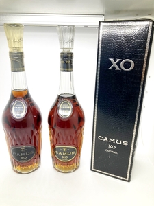 ◆◆【古酒】CAMUS XO ロングネック カミュ コニャック ブランデー 700ml 2本セット 40％　未開栓 oi◆◆