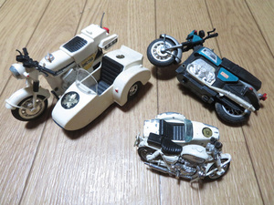 川崎　Ｗ１スペシャル　サイドカー　警視庁　ヤマハ　ＴＸ　７５０サイドカー　白バイ　ＢＭＷ　Ｒ７５０　難ありジャンク品セット