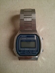 ORIENT ヴィンテージ アラーム クロノグラフ デジタル 腕時計 R54702-40CA