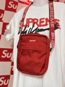 ☆超激レア☆シュプリーム supreme Cordura ショルダーバッグ ポーチ ナイロン レッド コーデュラ