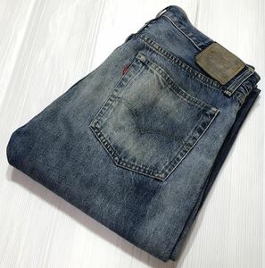 ■ LEVIS リーバイス LVC ■ ユーズド 色落ち ダメージ加工 50154-0064 50s LOT501ZXX ヴィンテージ 復刻 ジッパーフライ デニム W34L32