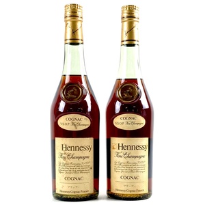 2本 ヘネシー Hennessy VSOP スリムボトル グリーンボトル コニャック 700ml ブランデー セット 【古酒】