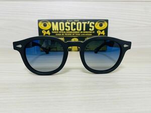 ★MOSCOT★モスコット★レムトッシュ★LEMTOSH★伊達眼鏡 サングラス 艶消し 黒縁 カラーレンズ 未使用 美品