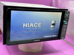 アルパイン アルパイン 007WV-S ハイエース純正カーナビ ロックナビ シリアルNo.H40336281B CD DVD Bluetooth