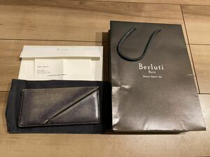 Berluti PSANTAL VENEZNERGRIGASPA レザー 長財布／ベルルッティ サンタル