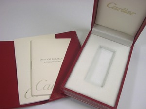 【ケースのみ】 Cartier カルティエ ライター用 ケース（箱）＋説明書・ギャランティー冊子