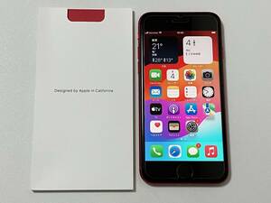 SIMフリー iPhoneSE2 128GB Product Red シムフリー アイフォンSE 2 第二世代 第2世代 レッド au docomo softbank SIMロックなし A2296 87%