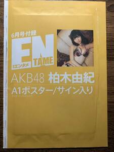 柏木由紀　AKB48 A1サイズ　超特大ポスター　月刊エンタメ2012 06 付録