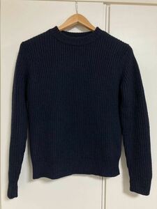 【送料無料】UNITED ARROWS（ユナイテッドアローズ）のモヘア混ニット　セーター　ネイビー　紺　XS 