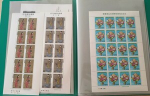 ○切手シート大量セット○平成3年発行記念切手 1991年 額面117,480円/見返り美人/馬と文化シリーズ/ 歌舞伎シリーズ/水辺の鳥シリーズ 他