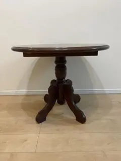 柏木工 ラウンドテーブル φ72cm H59cm 天然木丸テーブルカフェテーブル