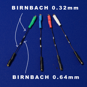 ハイブリッドリード線（線材：BIRNBACH 0.32mm+中央BIRNBACH 0.64mm）