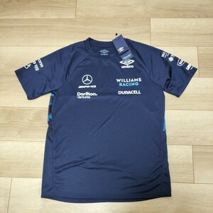 2022 ウィリアムズ レーシングF1 チーム支給品　Tシャツ　Sサイズ 日本Mサイズ相当 新品 非売品　アルボン　ラティフィ　UMBRO 日本GP