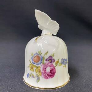 テーブルウェア ROYAL WORCESTER ロイヤルウースター 卓上 陶器 ベル 呼び鈴 ヴィンテージ 置物 金彩 薔薇 