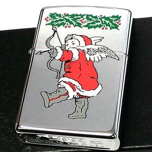 ZIPPO ライター クリスマス ジッポ 絶版 1999年製 1点物 レア シルバー サンタ ヴィンテージ 天使 かわいい X