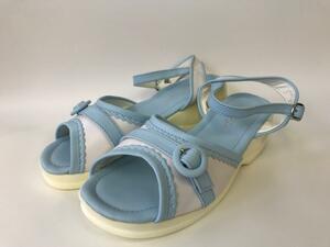 CWE1052　新品　シューズ　靴　介護　看護　サンダル　エアー　Lサイズ（24.0cm～24.5cm）　ブルー