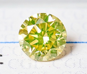 【１００円～】VS2！0.689ｃｔ 天然ダイヤ FANCY BROWNISH GREENISH YELLOW (ナチュラルカラー)