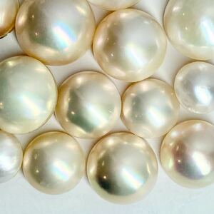 「マベパール16点おまとめ」 m約10-16mm 150ct pearl パール 半円真珠 ジュエリー jewelry 裸石 宝石 